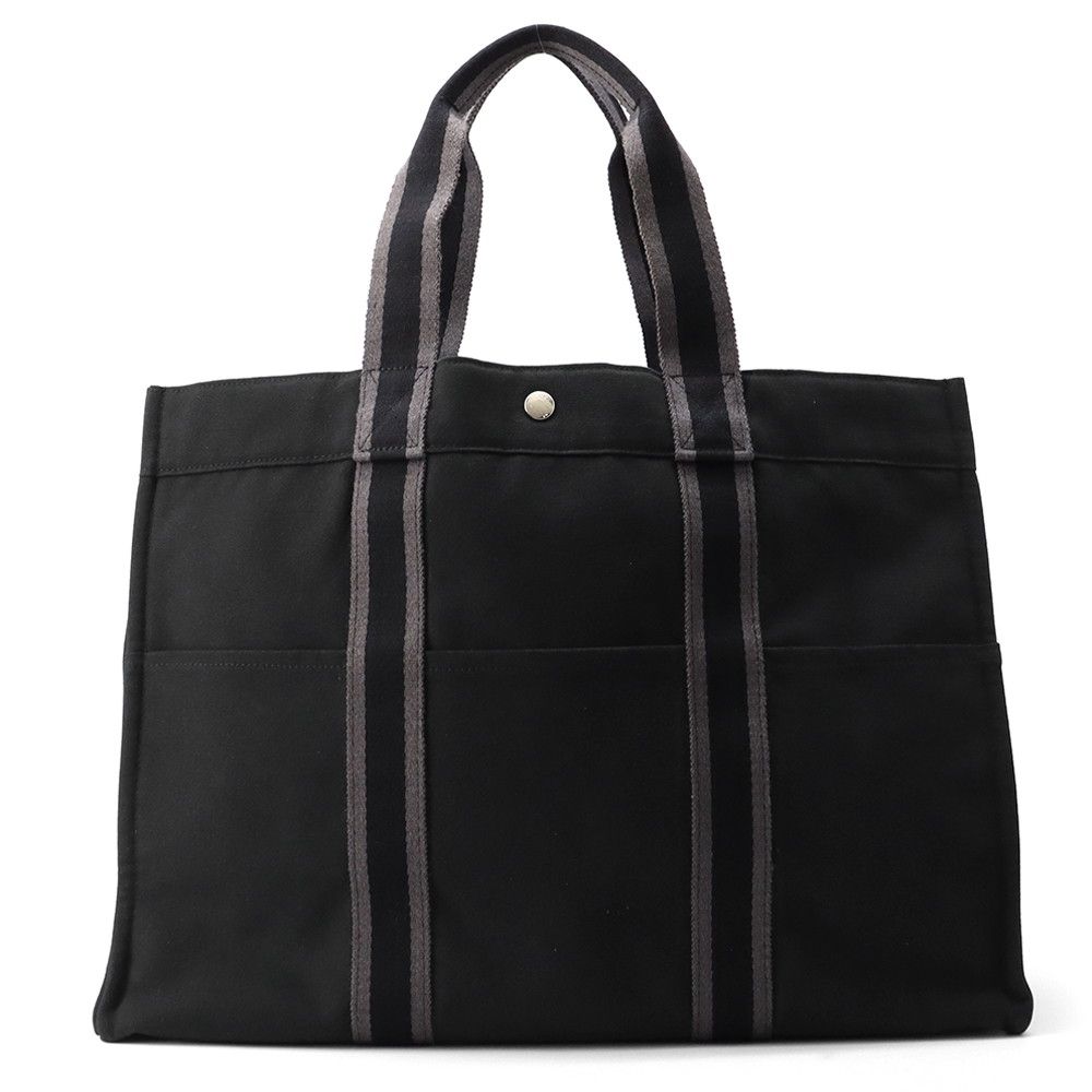 Hermes Tote Fourre Tout GM Canvas Black