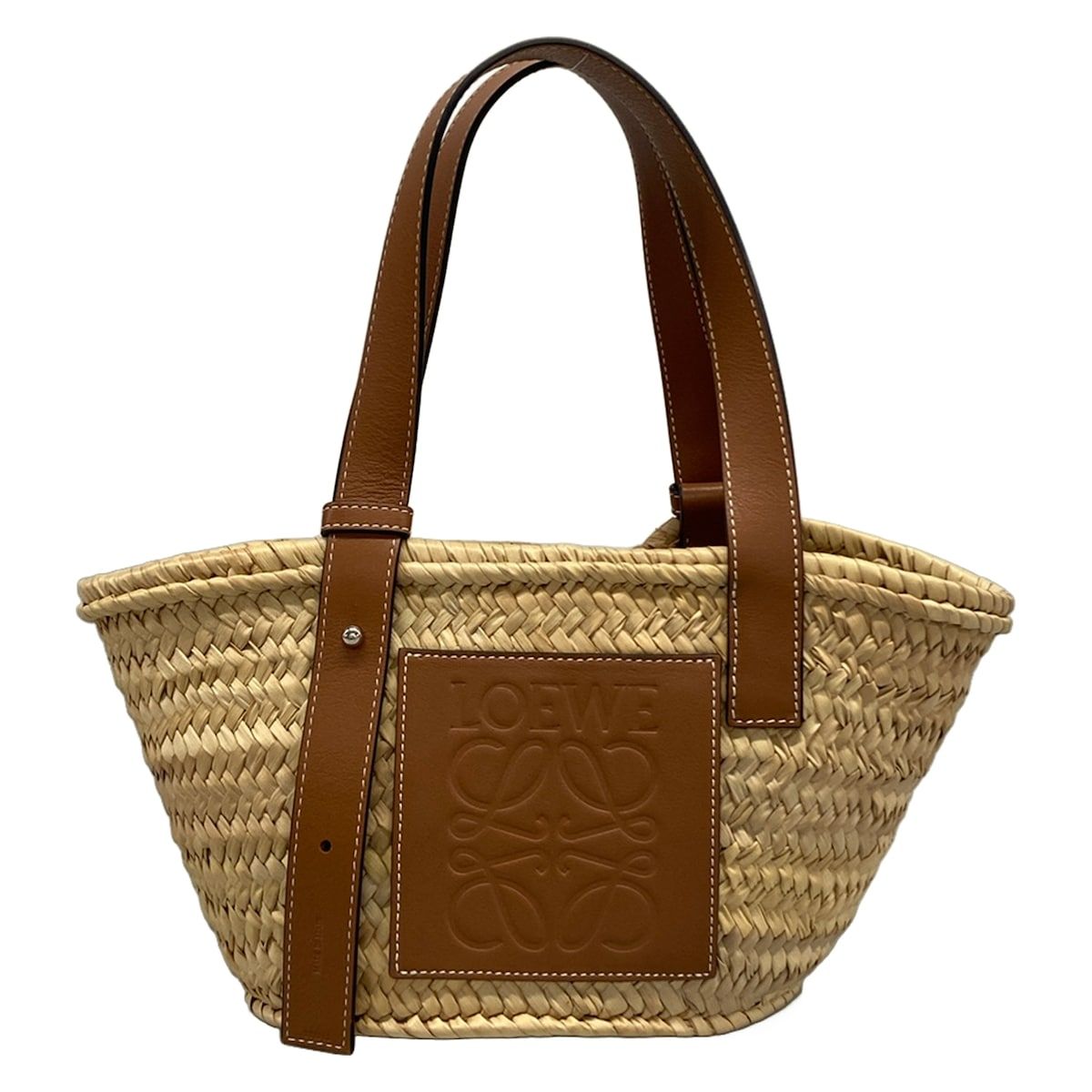 Loewe Tote Basket Beige Brown Leather