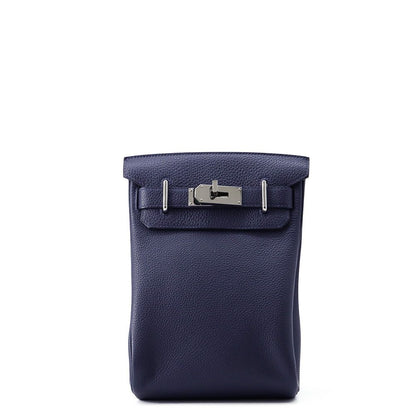 Hermes Belt Bag Kelly Hac a Dos PM Blue Nuit Silver Togo