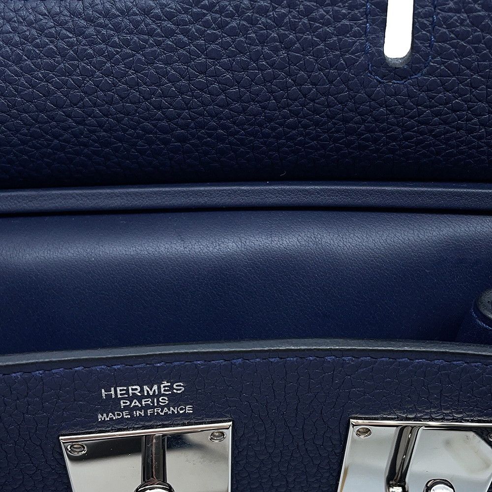 Hermes Belt Bag Kelly Hac a Dos PM Blue Nuit Silver Togo — view 7