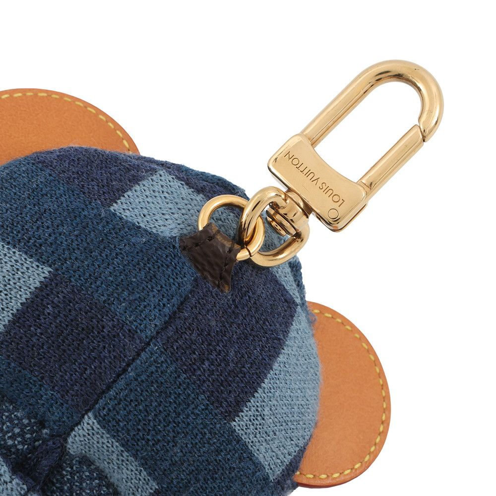 Louis Vuitton Bag Charm LV Bear Faux Fur Black — view 4