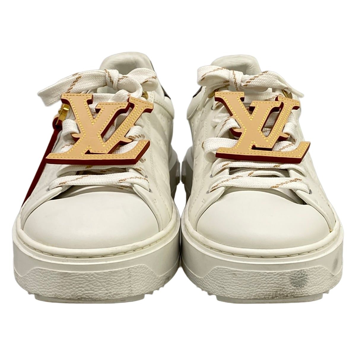 Louis Vuitton Sneakers 36 White Beige Leather — view 5