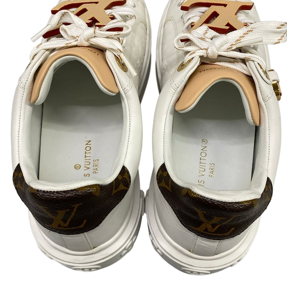 Louis Vuitton Sneakers 36 White Beige Leather — view 7
