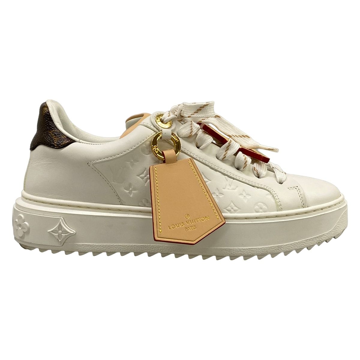 Louis Vuitton Sneakers 36 White Beige Leather — view 4