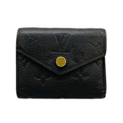 Louis Vuitton Trifold Wallet Monogram Empreinte Portefeuille Zoe Noir Leather