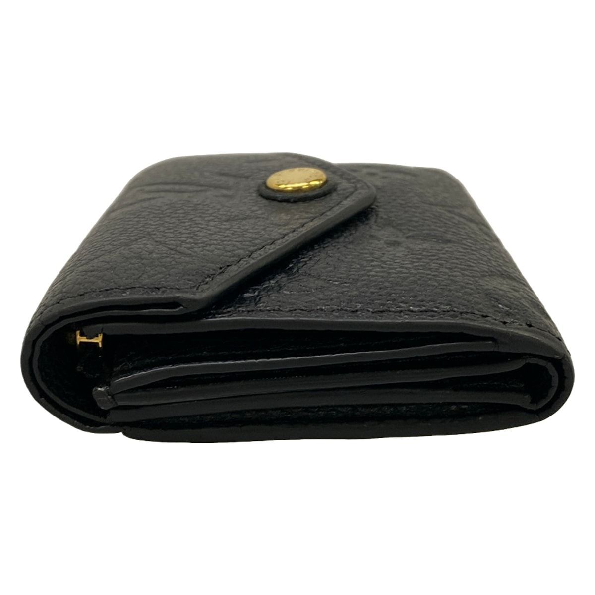 Louis Vuitton Trifold Wallet Monogram Empreinte Portefeuille Zoe Noir Leather — view 9