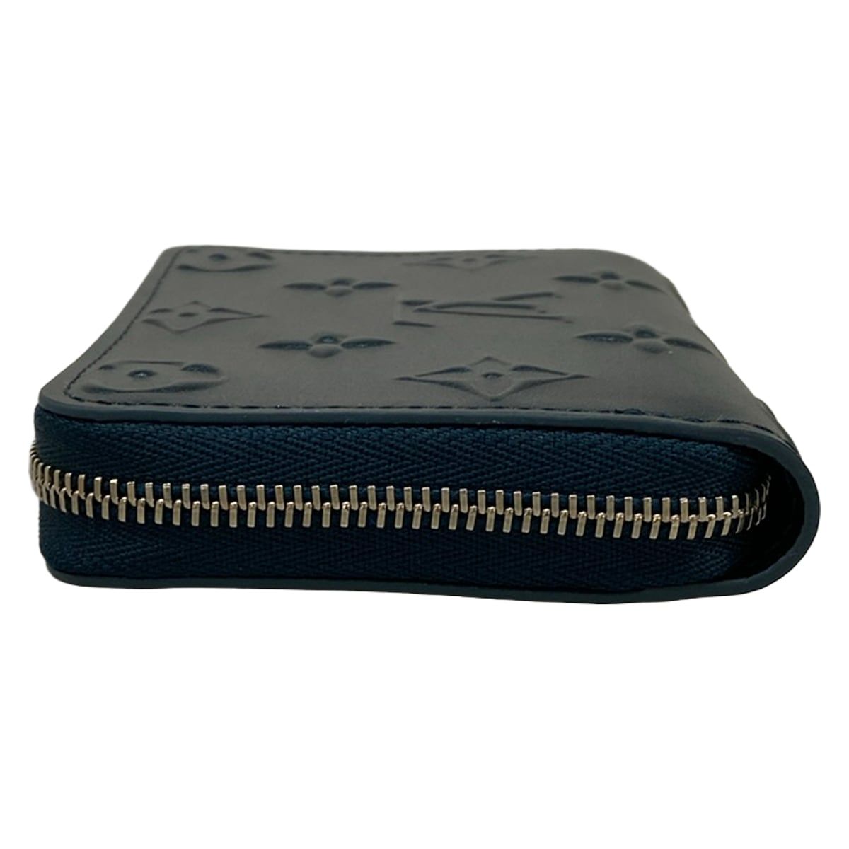 Louis Vuitton Coin Case Cruise Collection Zippy Purse Steel Blue Leather Cowhide — view 7