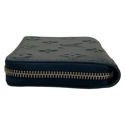 Louis Vuitton Coin Case Cruise Collection Zippy Purse Steel Blue Leather Cowhide — view 7