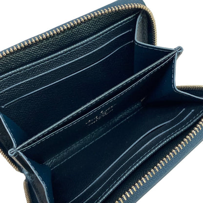 Louis Vuitton Coin Case Cruise Collection Zippy Purse Steel Blue Leather Cowhide — view 3