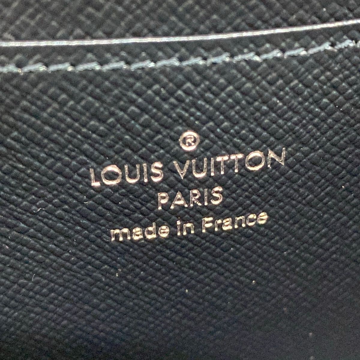 Louis Vuitton Coin Case Cruise Collection Zippy Purse Steel Blue Leather Cowhide — view 4