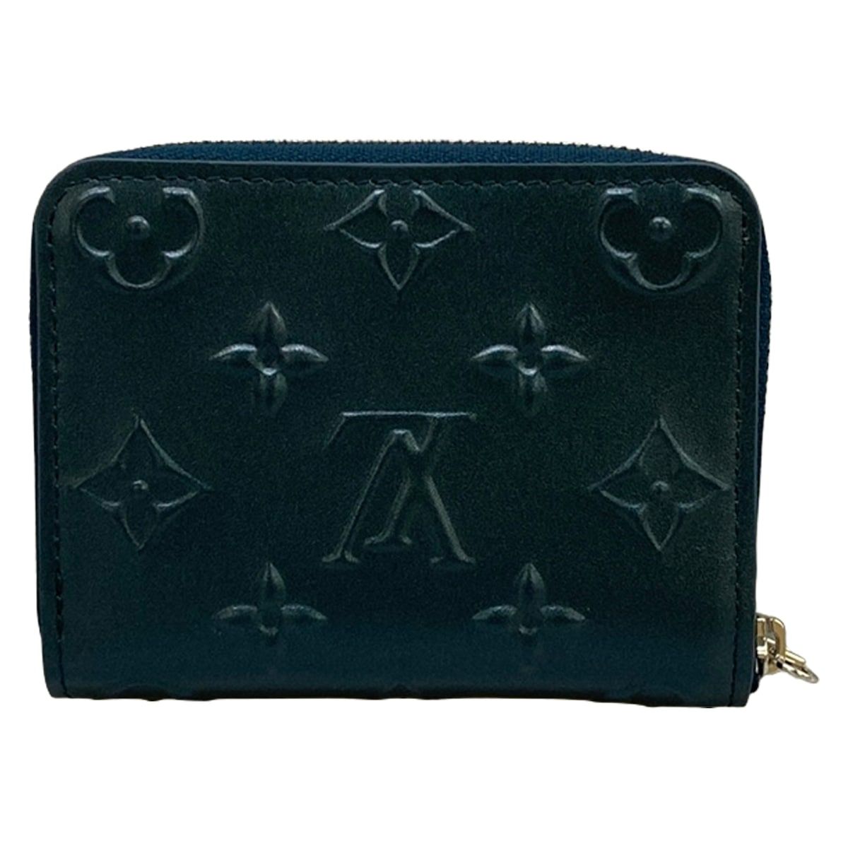 Louis Vuitton Coin Case Cruise Collection Zippy Purse Steel Blue Leather Cowhide — view 2