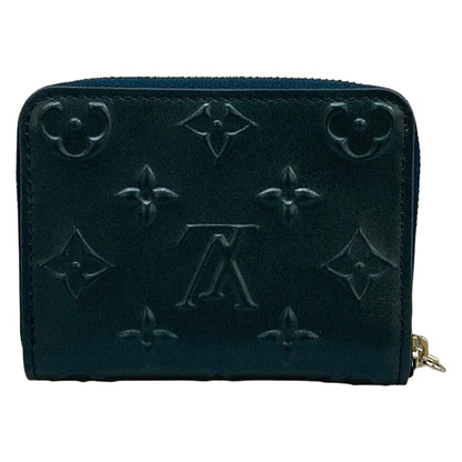 Louis Vuitton Coin Case Cruise Collection Zippy Purse Steel Blue Leather Cowhide — view 2