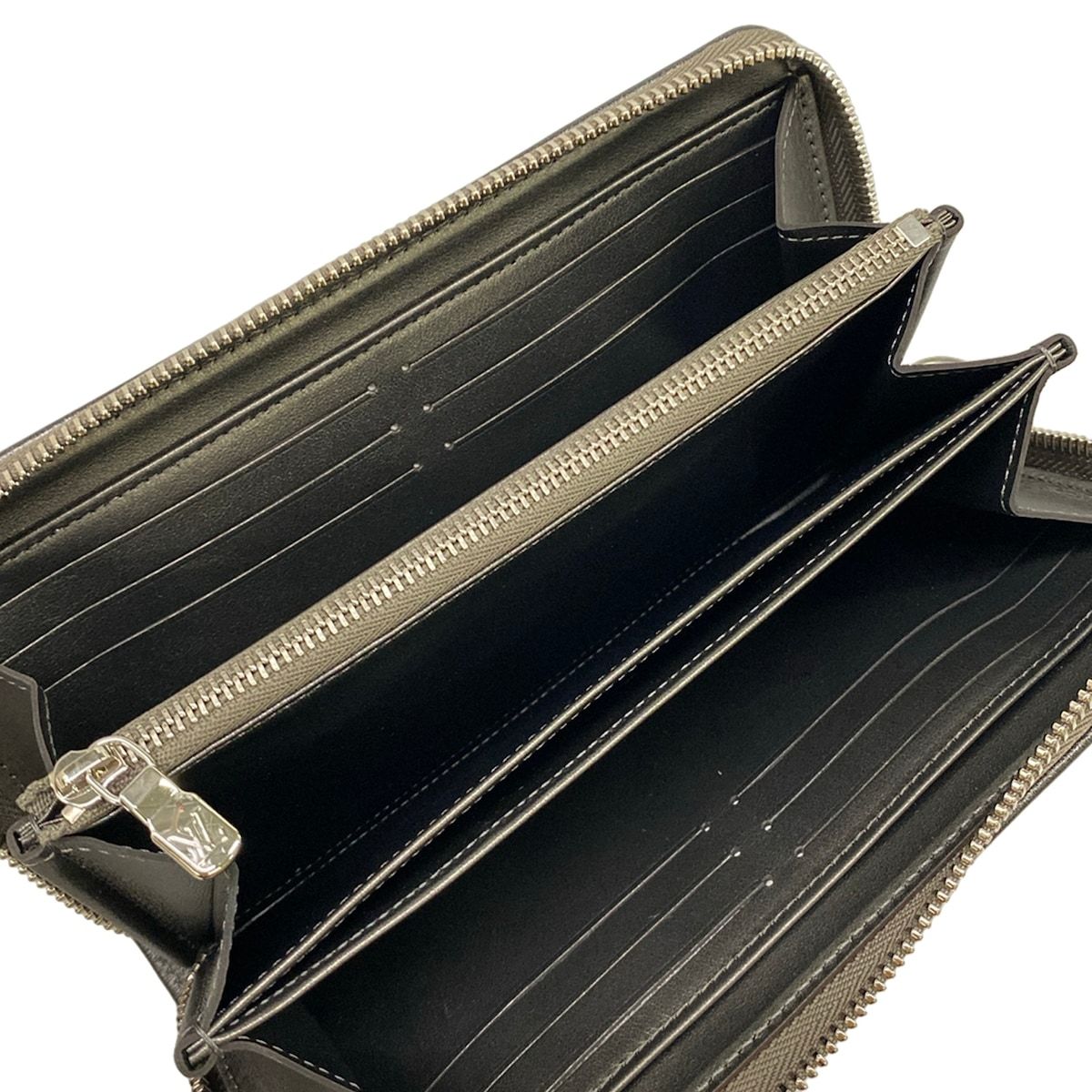 Louis Vuitton Wallet Cousin Zippy Anthracite Leather — view 3