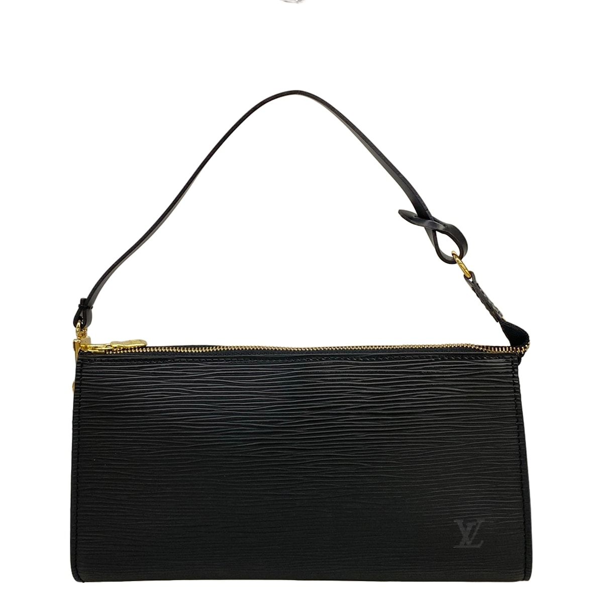 Louis Vuitton Handbag Epi Pochette 24 Noir Leather