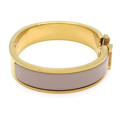 Hermes Bangle Click Gold Gray Bracelet — view 2