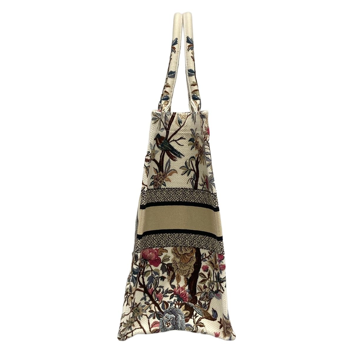 Dior Tote Book Large White Dark Brown Multi — view 2