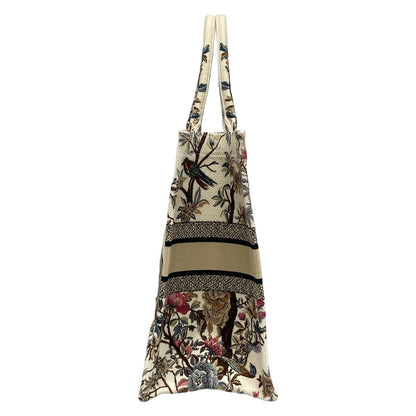Dior Tote Book Large White Dark Brown Multi — view 2