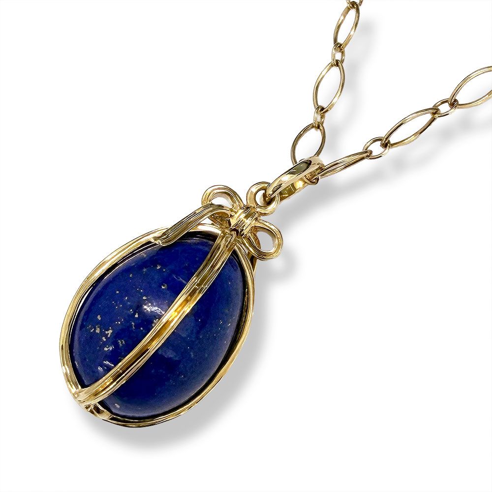 Tiffany & Co Jean Cheran Badger Egg Charm Lapis Lazuli Necklace