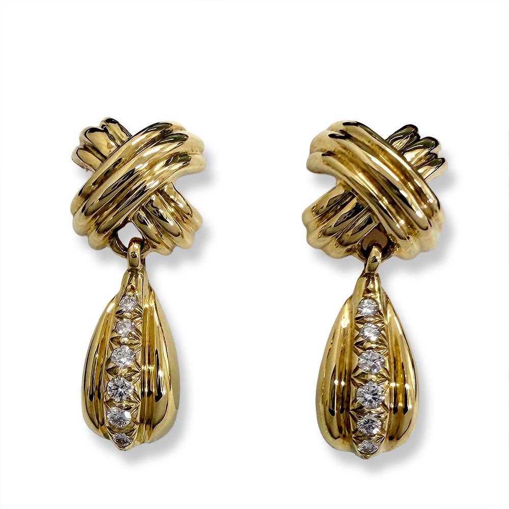 Tiffany & Co Diamond Signature Earrings