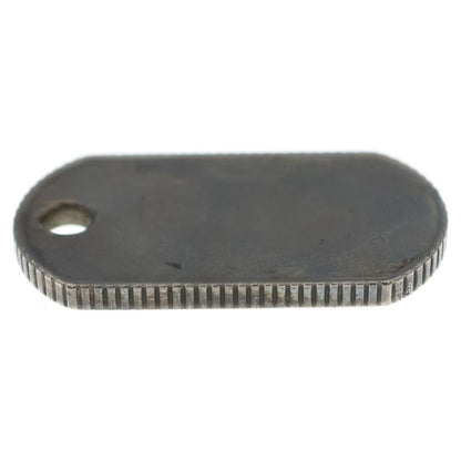Tiffany & Co Coin Edge Dog Tag Pendant Top Silver — view 4
