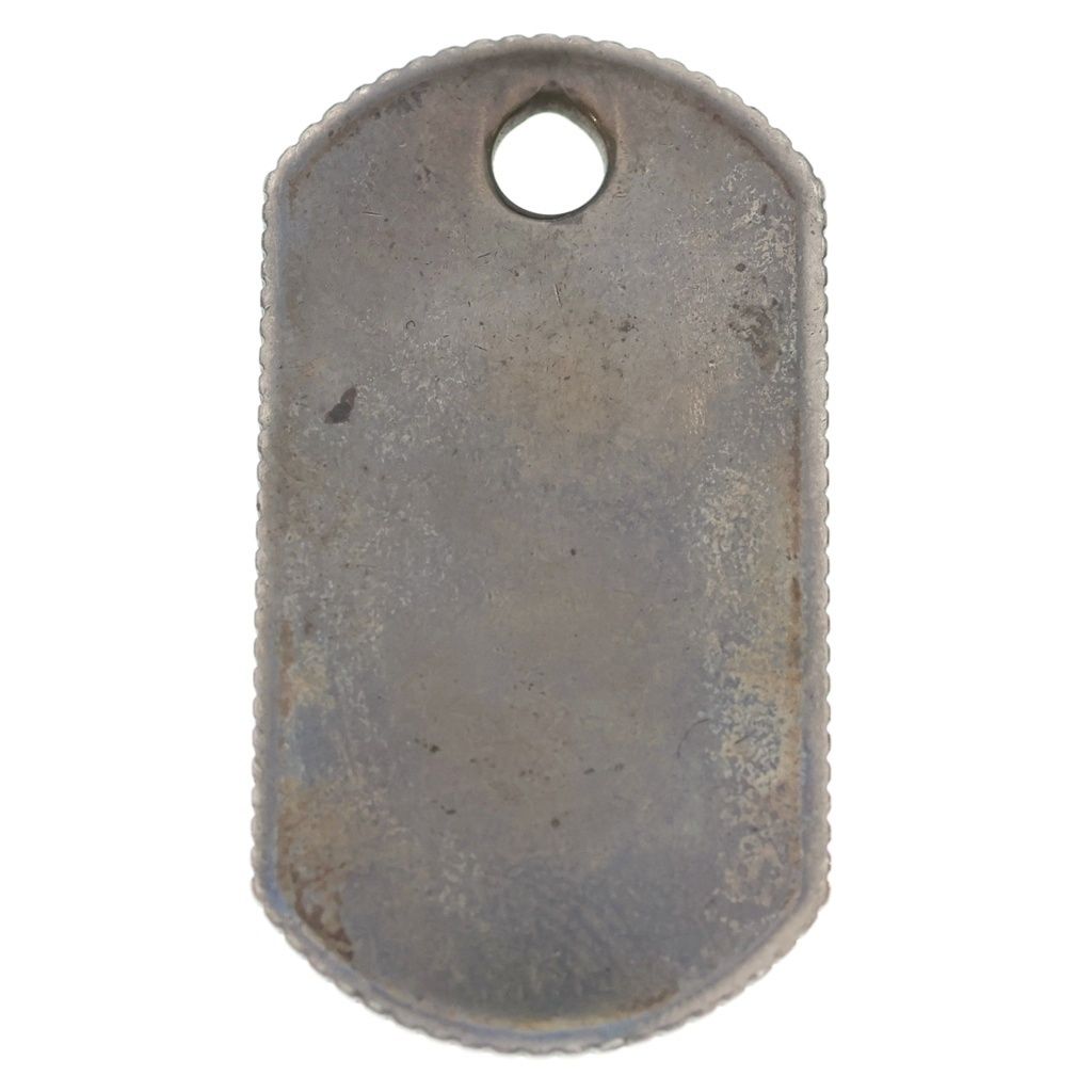 Tiffany & Co Coin Edge Dog Tag Pendant Top Silver
