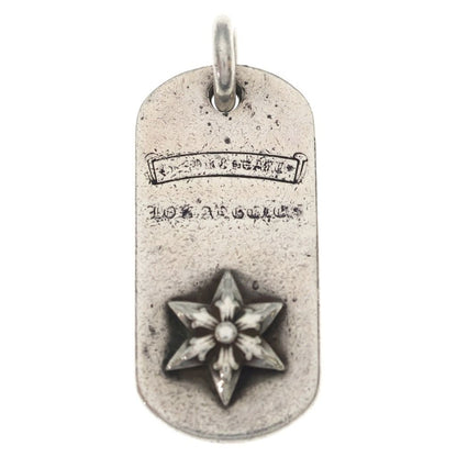 Chrome Hearts Raised Star Dogtag Dog Tag la Limited Silver Necklace Top