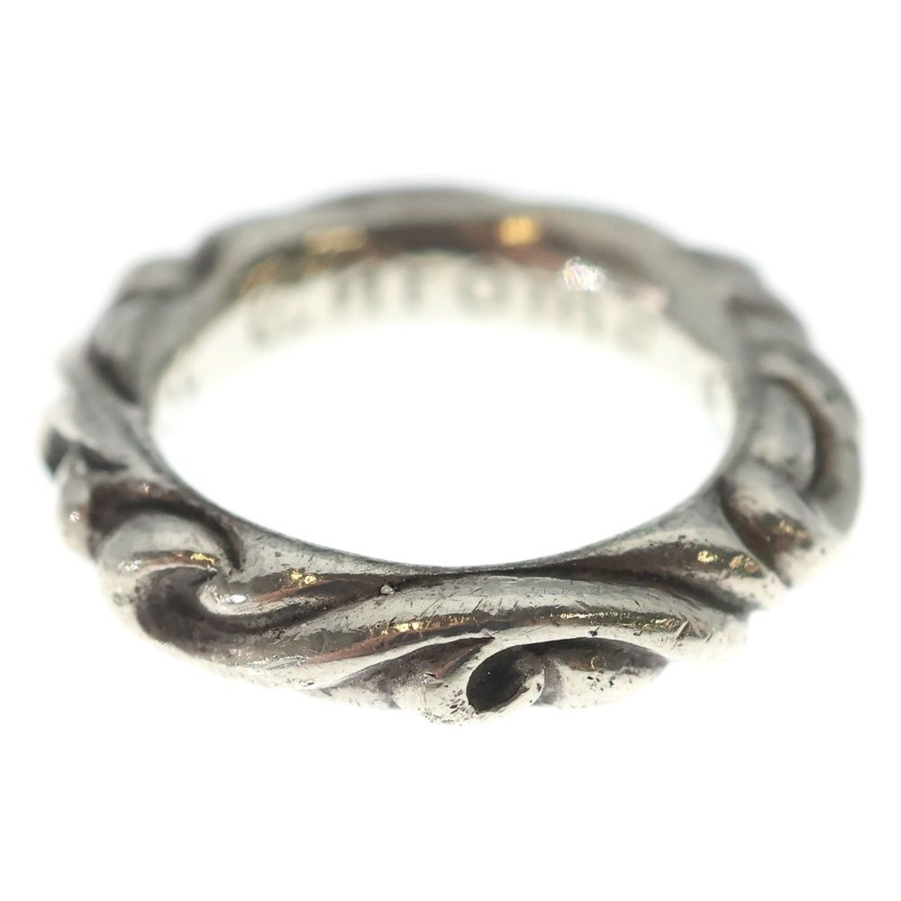 Chrome Hearts Scrl Band Scroll Ring Silver — view 4