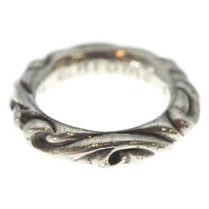 Chrome Hearts Scrl Band Scroll Ring Silver — view 4