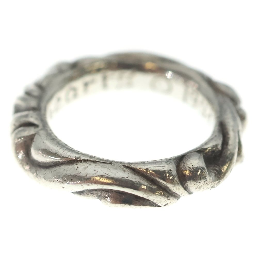 Chrome Hearts Scrl Band Scroll Ring Silver — view 3