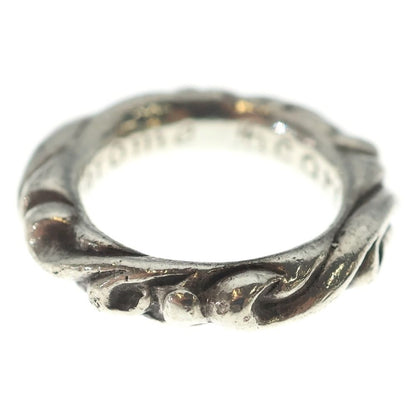 Chrome Hearts Scrl Band Scroll Ring Silver