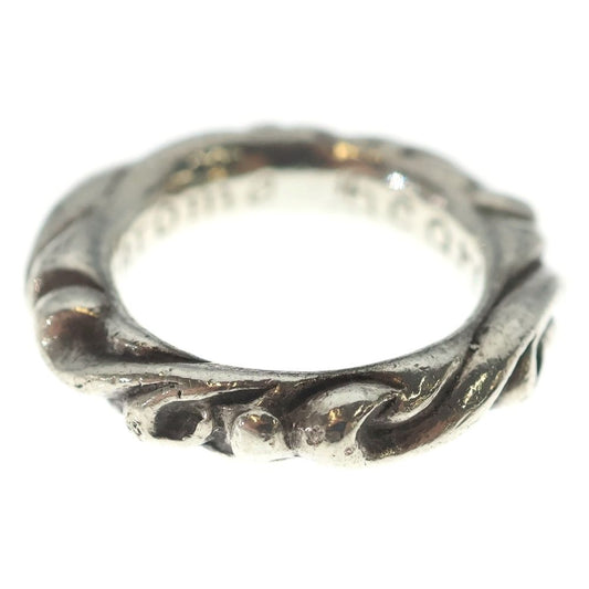 Chrome Hearts Scrl Band Scroll Ring Silver