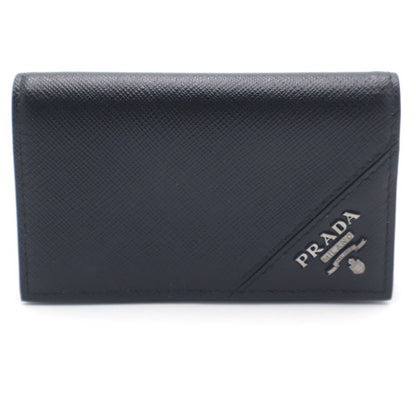 Prada Card Case Business Holder Saffiano Black