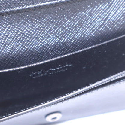 Prada Card Case Business Holder Saffiano Black — view 4