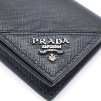 Prada Card Case Business Holder Saffiano Black — view 6