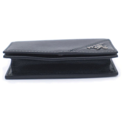 Prada Card Case Business Holder Saffiano Black — view 5