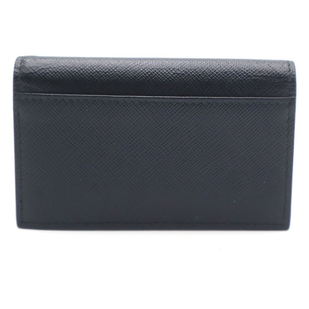Prada Card Case Business Holder Saffiano Black — view 2