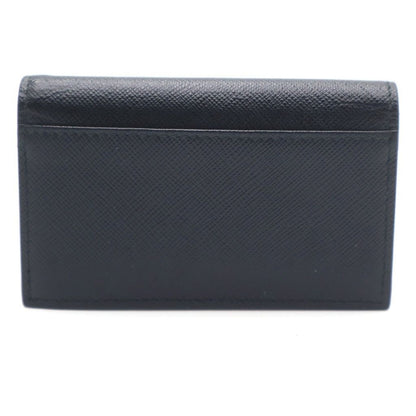 Prada Card Case Business Holder Saffiano Black — view 2