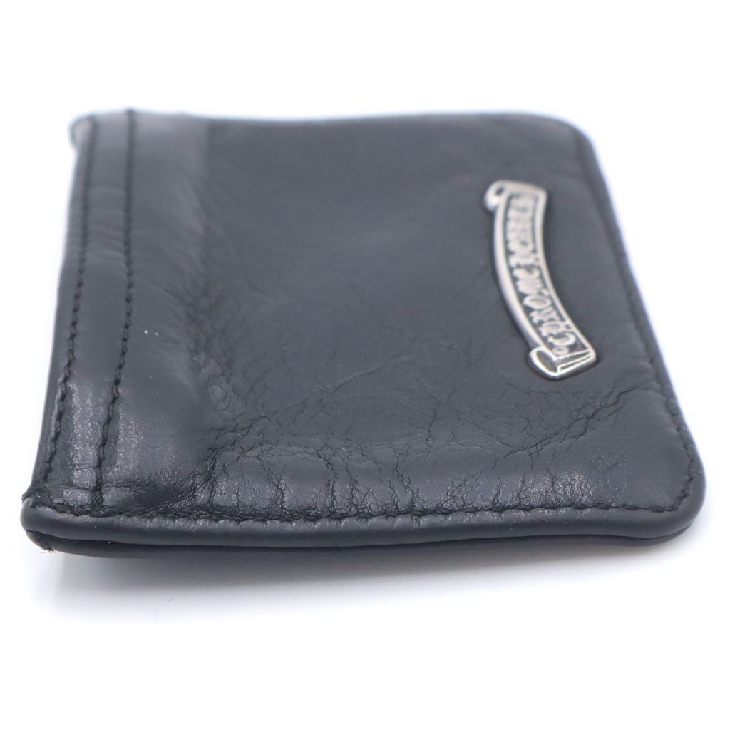 Chrome Hearts Zpr Chng Change Purse 2 Daga Zip Coin Case Leather Black — view 3