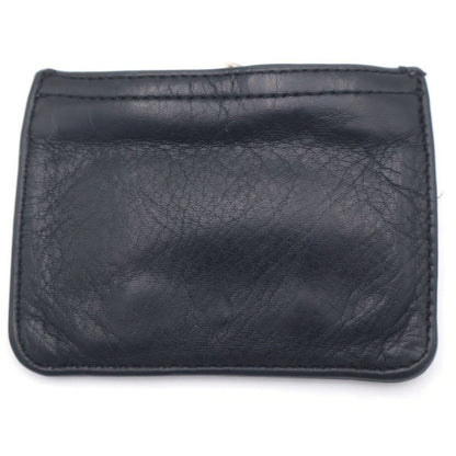 Chrome Hearts Zpr Chng Change Purse 2 Daga Zip Coin Case Leather Black — view 2