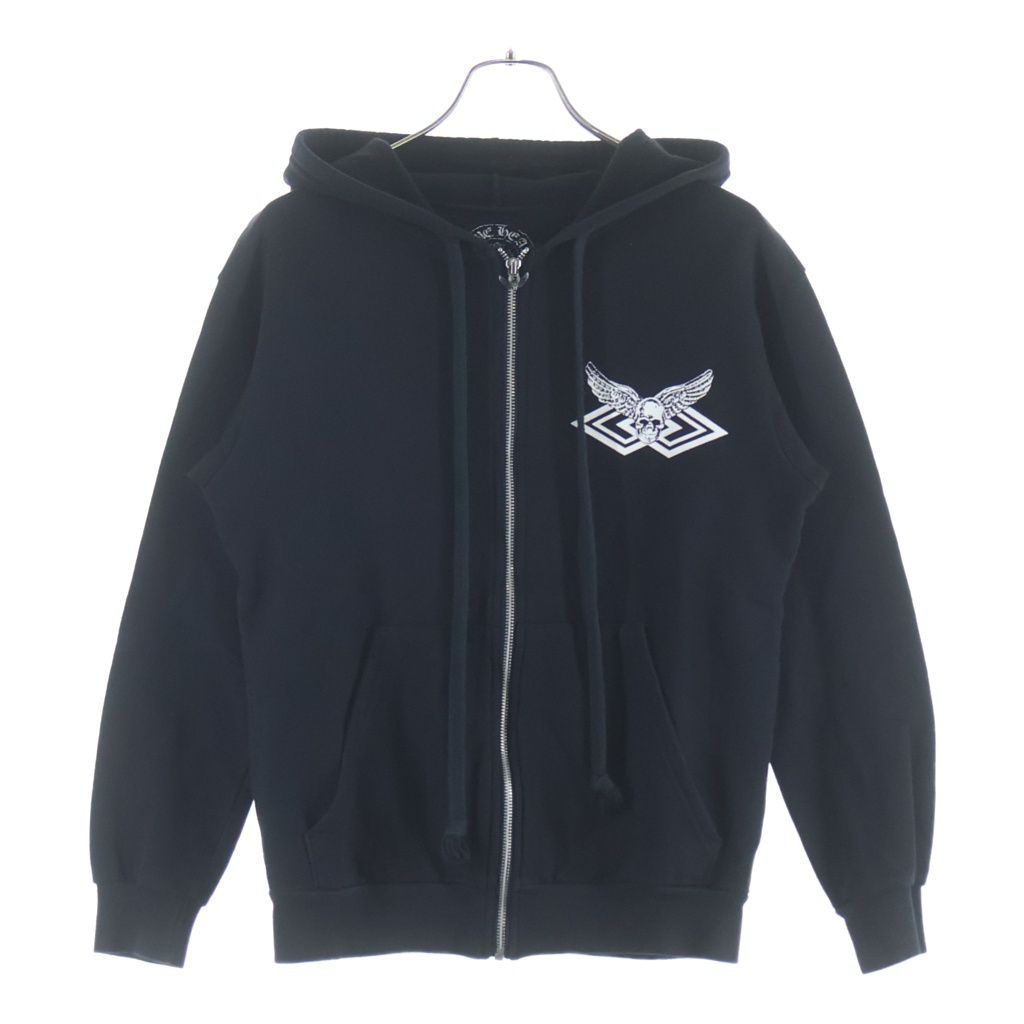 Chrome Hearts Sweatshirt HD Zip Foti Fotiback Print Zip Up Hoodie — view 2