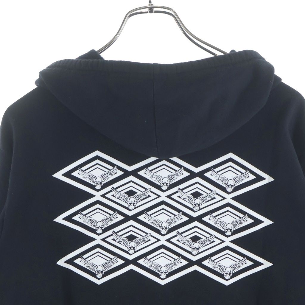 Chrome Hearts Sweatshirt HD Zip Foti Fotiback Print Zip Up Hoodie — view 4