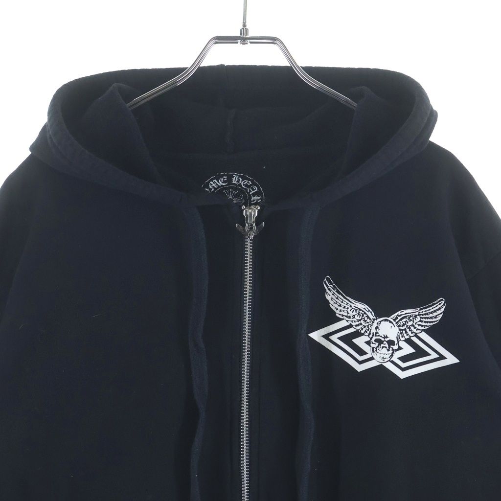 Chrome Hearts Sweatshirt HD Zip Foti Fotiback Print Zip Up Hoodie — view 3