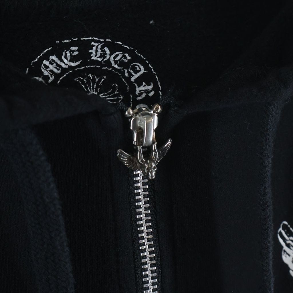 Chrome Hearts Sweatshirt HD Zip Foti Fotiback Print Zip Up Hoodie — view 5