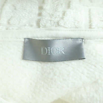 Dior All Over Pattern Black Jacquard Pullover Hoodie Sweatshirt White — view 7