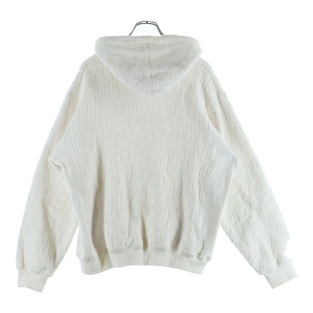 Dior All Over Pattern Black Jacquard Pullover Hoodie Sweatshirt White — view 2