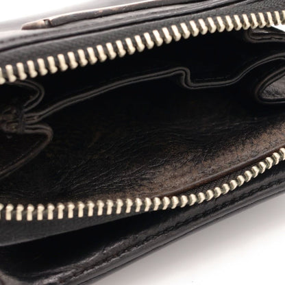 Chrome Hearts SQ Zip Bill Square Zip Leather Wallet Black — view 4