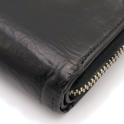 Chrome Hearts SQ Zip Bill Square Zip Leather Wallet Black — view 6