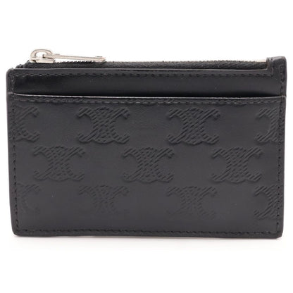 Celine Triomphe Fragment Case Coin Card Black