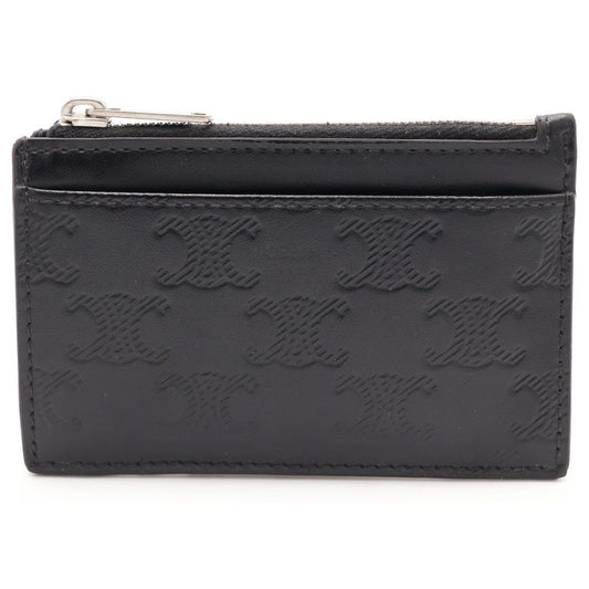 Celine Triomphe Fragment Case Coin Card Black
