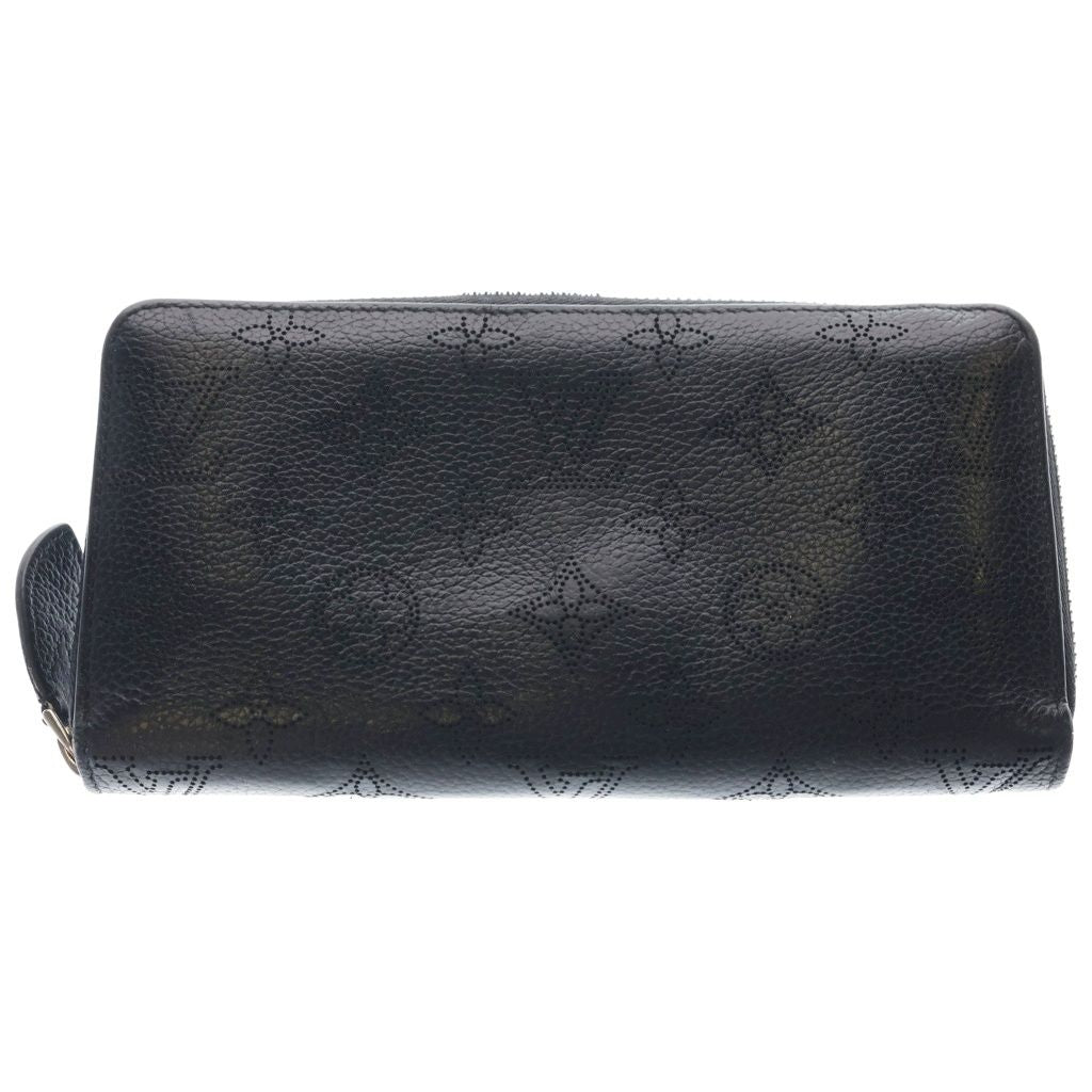Louis Vuitton Monogram Mahina Zippy Wallet Black